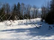 I cannoni da neve mobili attendono il prossimo impiego