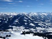 Vista dalla Hohe Salve su Westendorf
