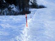Buona orientamento grazie ai delimitatori delle piste