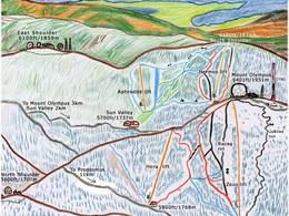 Mappa delle piste Troodos - Mount Olympos