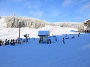 Vista sul Village Platter e sul tappeto roulant