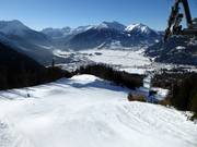 Partenza della pista Wettersteinabfahrt e Racing-S