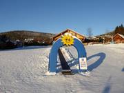 Nastro trasportatore in Seiser's schräger Wiese