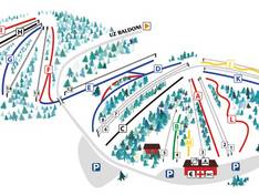 Mappa delle piste Riekstu Kalns