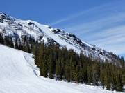 Vista sulla discesa estremamente difficile Chocken