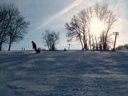 Discesa presso il piccolo skilift