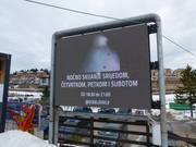 Display digitale alla stazione a valle