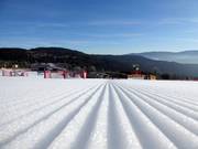 Ottima preparazione delle piste all'Arber
