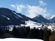 Vista sul comprensorio sciistico Tirolina