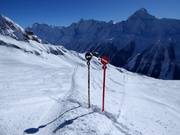 Delimitazioni delle piste con i numeri delle piste