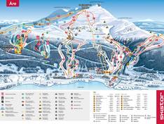 Mappa delle piste Åre