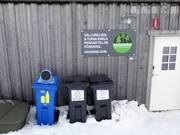 Raccolta differenziata dei rifiuti nell’area sciistica Tänndalen