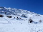 Vista sulle piste difficili e di media difficoltà all’Unterrat