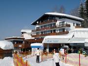 Stalla delle mucche alla stazione a valle