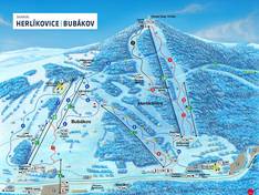 Mappa delle piste Herlíkovice-Bubákov