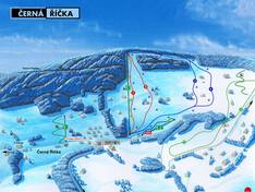 Mappa delle piste Černá Říčka