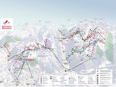 Mappa delle piste Silvretta Montafon