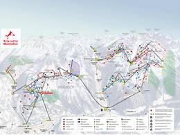 Mappa delle piste Silvretta Montafon