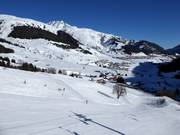 Facile discesa a valle verso Dieni