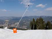 Innevamento della pista principale nell’area sciistica Mechi Chal