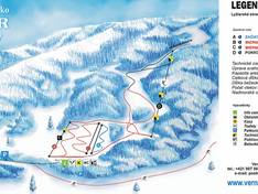 Mappa delle piste Vernár
