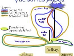 Mappa delle piste Entre-les-Fourgs (Jougne)