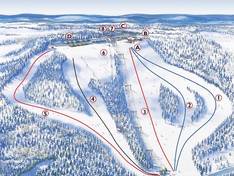 Mappa delle piste Mullsjö Alpin
