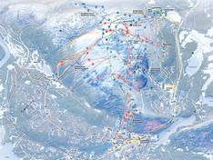 Mappa delle piste Levi