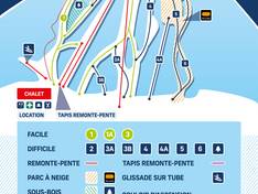 Mappa delle piste Mont Bellevue