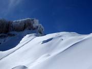 Pendii di neve fresca non protetti all'Hohen Ifen