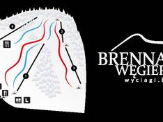 Mappa delle piste Węgierski - Brenna
