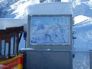 Mappa delle piste presso la Gargellner Alpe