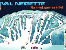 Mappa delle piste Val Neigette