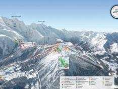 Mappa delle piste Les Houches/Saint-Gervais - Prarion/Bellevue (Chamonix)