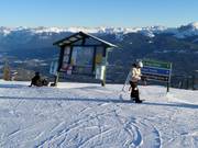 Tabellone informativo con mappa delle piste presso Eagle Ridge