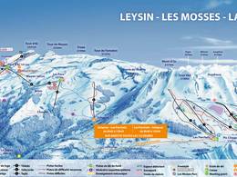 Mappa delle piste Les Mosses/La Lécherette