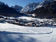 Vista sulle sistemazioni a Sesto/Moso