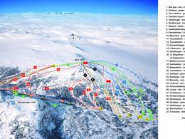 Mappa delle piste Hovden