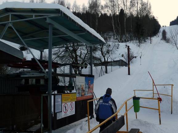 Jáchymov Stred - Skilift con T-bar/ancora