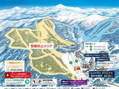 Mappa delle piste Manza Onsen