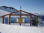 Tabellone informativo al Blackcomb Glacier