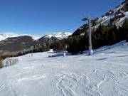 Pista di esercitazione presso la seggiovia quadriposto Robellóns