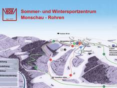 Mappa delle piste Monschau-Rohren