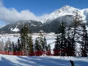 Vista sulle sistemazioni a Resia