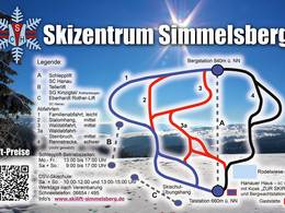 Mappa delle piste Simmelsberg