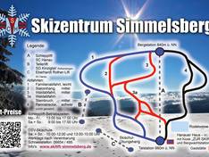 Mappa delle piste Simmelsberg