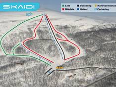Mappa delle piste Skaidi