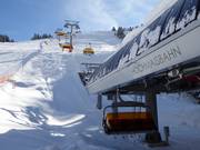 Hochmaisbahn - 6pers.| Seggiovia ad alta velocità (ad agganc. autom.) con cupola di prot. e riscald. sedile