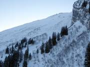 Vista sulla zona freeride Laub