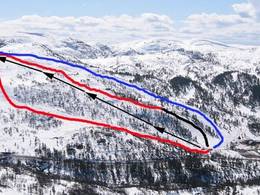 Mappa delle piste Knaben